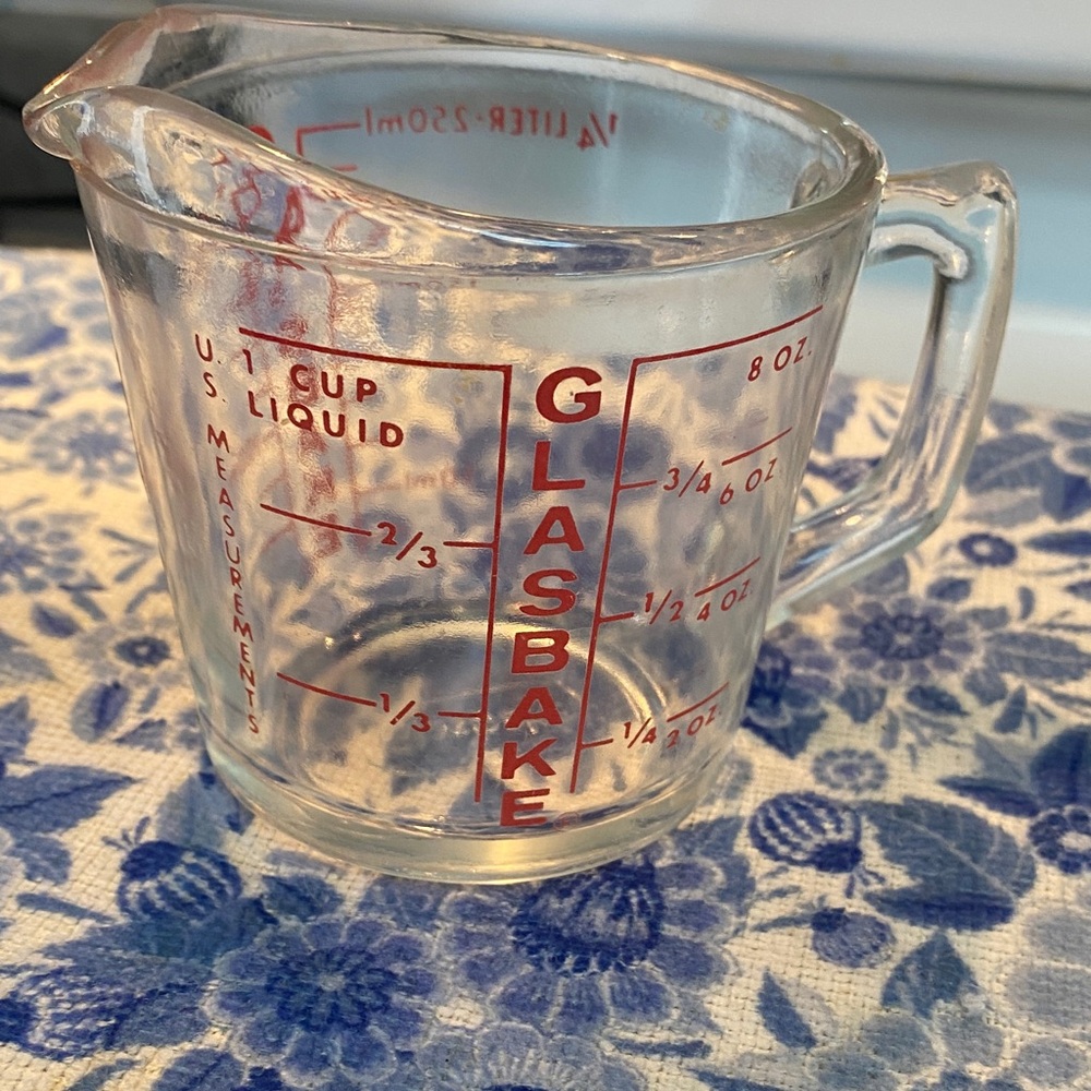 VTG Glasbake Clear Glass Measuring Cup